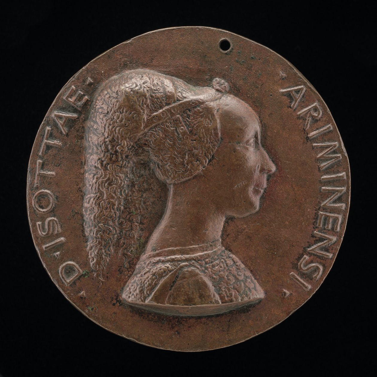 Isotta degli Atti, 14321433-1474, Senhora 1446, depois Esposa depois de 1453, de Sigismondo Malatesta [obv de Matteo di Andrea de Pasti