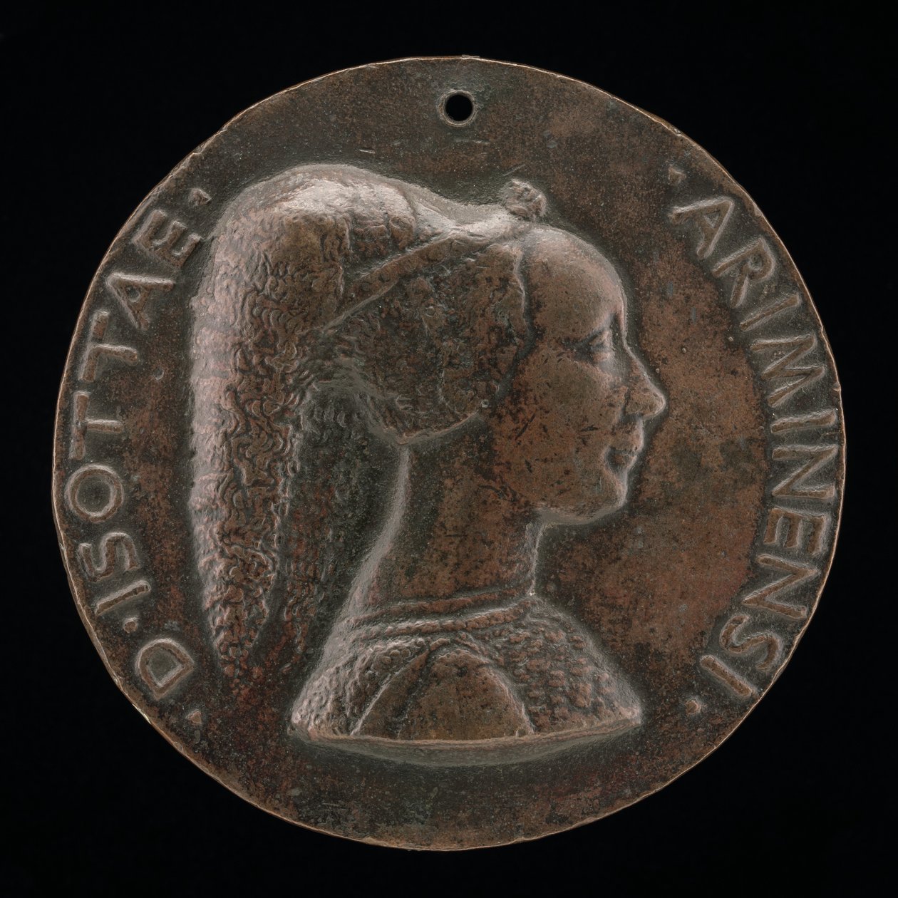 Isotta degli Atti, 14321433-1474, Senhora 1446, depois Esposa depois de 1453, de Sigismondo Malatesta [obv de Matteo di Andrea de Pasti