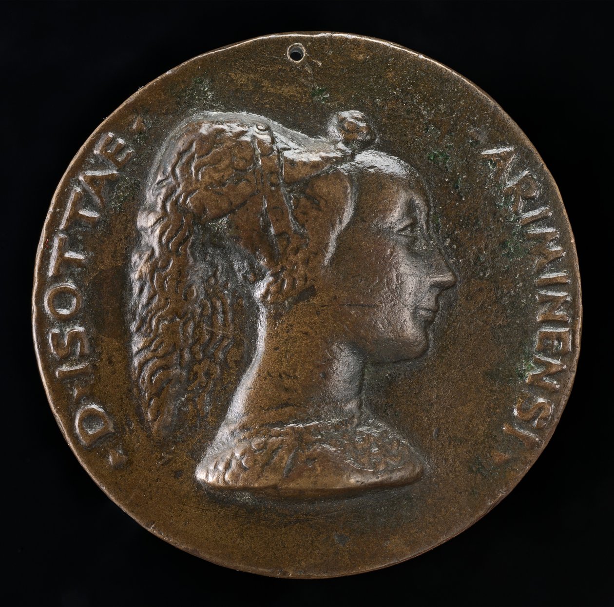 Isotta degli Atti, 14321433-1474, Senhora 1446, depois Esposa depois de 1453, de Sigismondo Malatesta [obv de Matteo di Andrea de Pasti