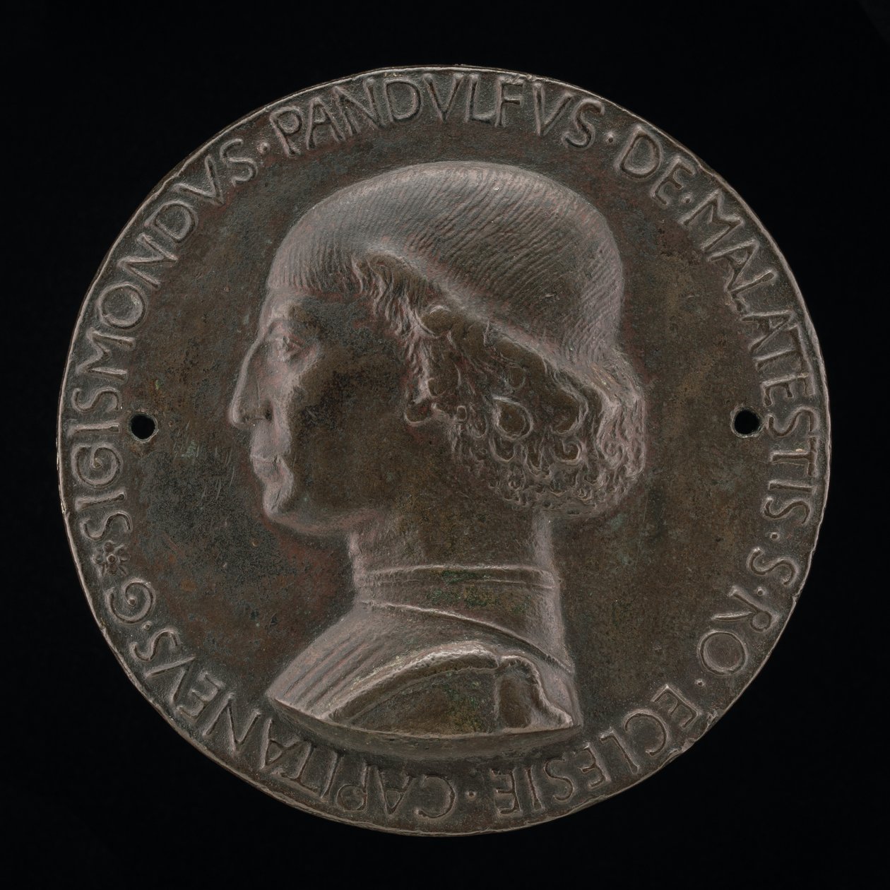 Sigismondo Pandolfo Malatesta, 1417-1468, Senhor de Rimini e Fano [obverso], 1446. de Matteo di Andrea de Pasti