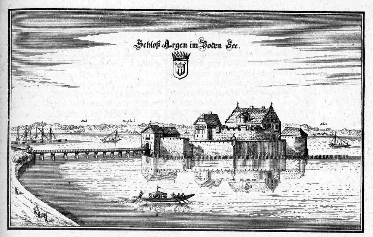 Argen - excerto da Topographia Sueviae (Schwaben) de Matthaus Merian