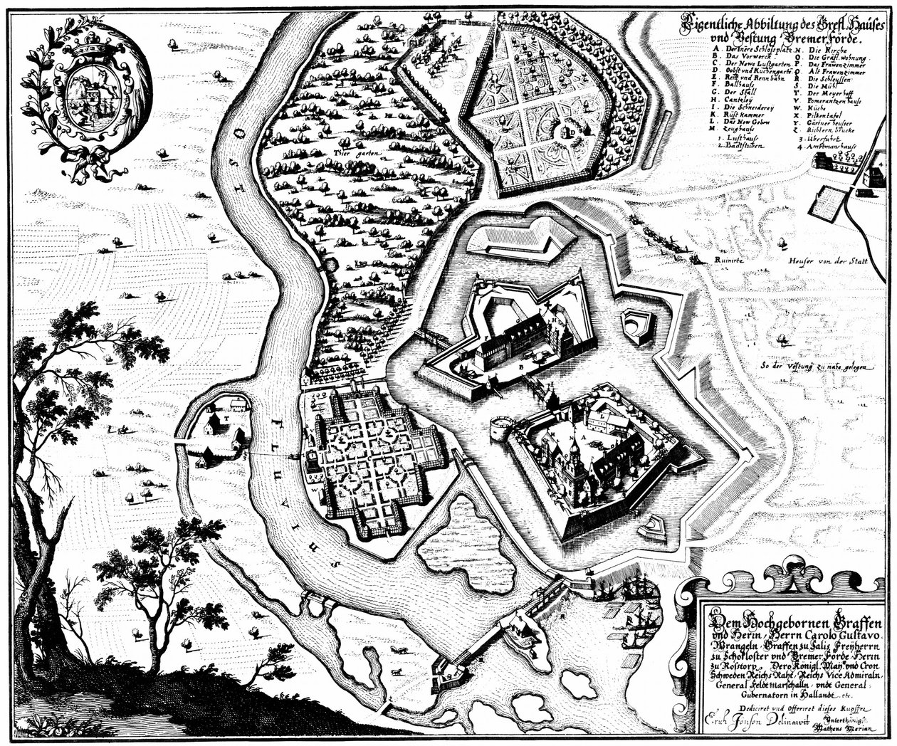 Bremervörde, Baixa Saxónia, Alemanha de Matthaus Merian