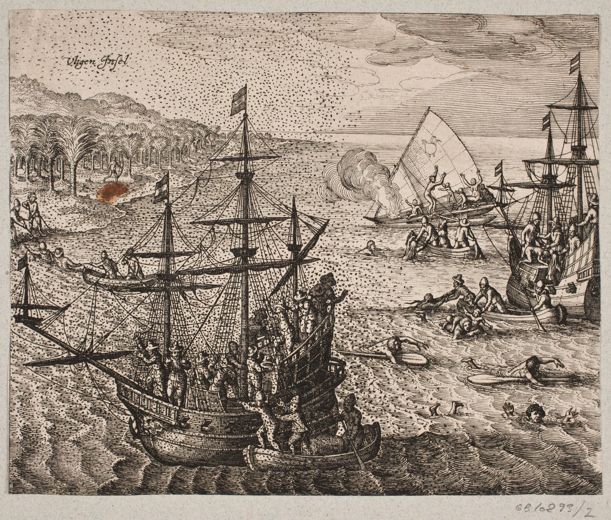 Como os povos selvagens foram derrotados de Matthäus Merian d.Æ.