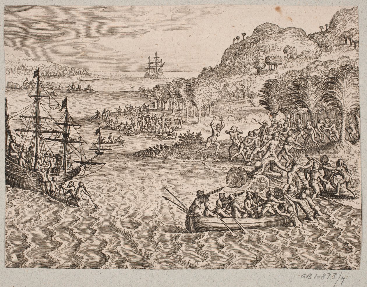 Sobre o desembarque dos holandeses na ilha sem fundo de Matthäus Merian d.Æ.