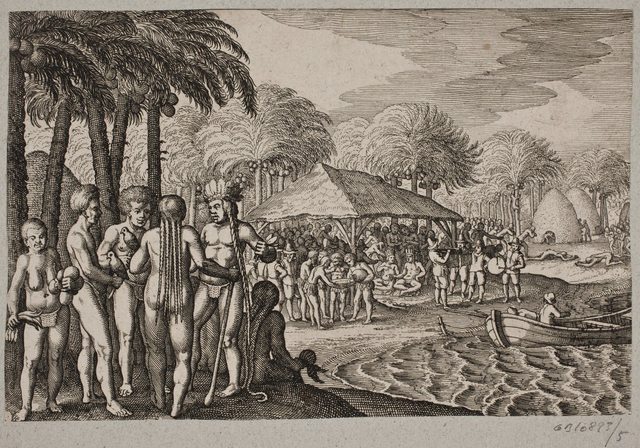 Sobre a recepção dos holandeses em outra ilha de Matthäus Merian d.Æ.