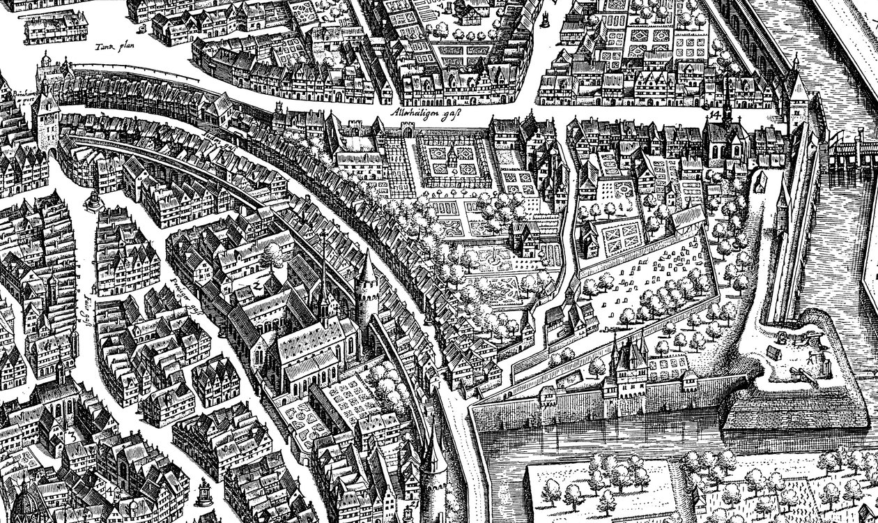 Frankfurt am Main, 1628 de Matthaus the Elder Merian