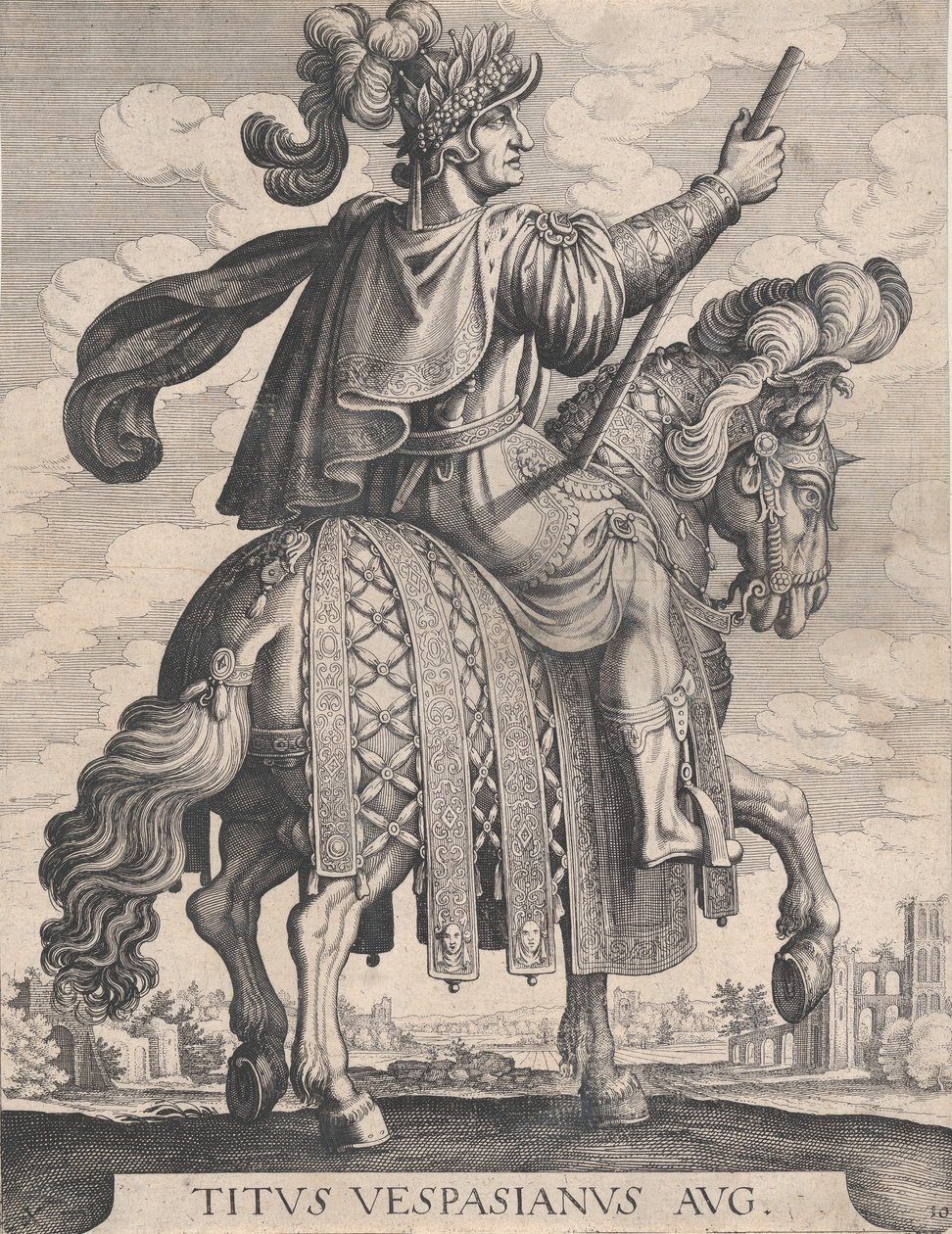 Gravura 10: Imperador Tito a Cavalo, de 