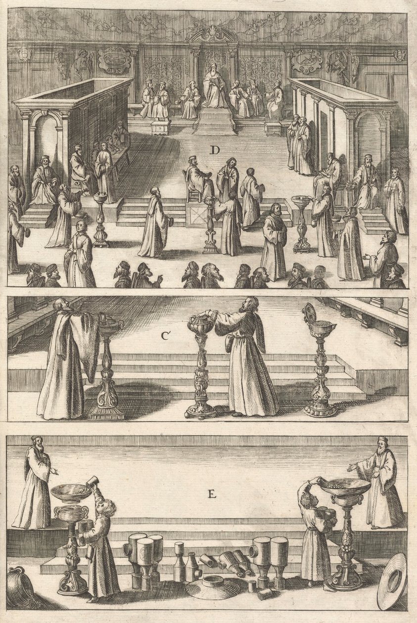 Placa de "topographie italiana", 1688 de Matthaus Merian