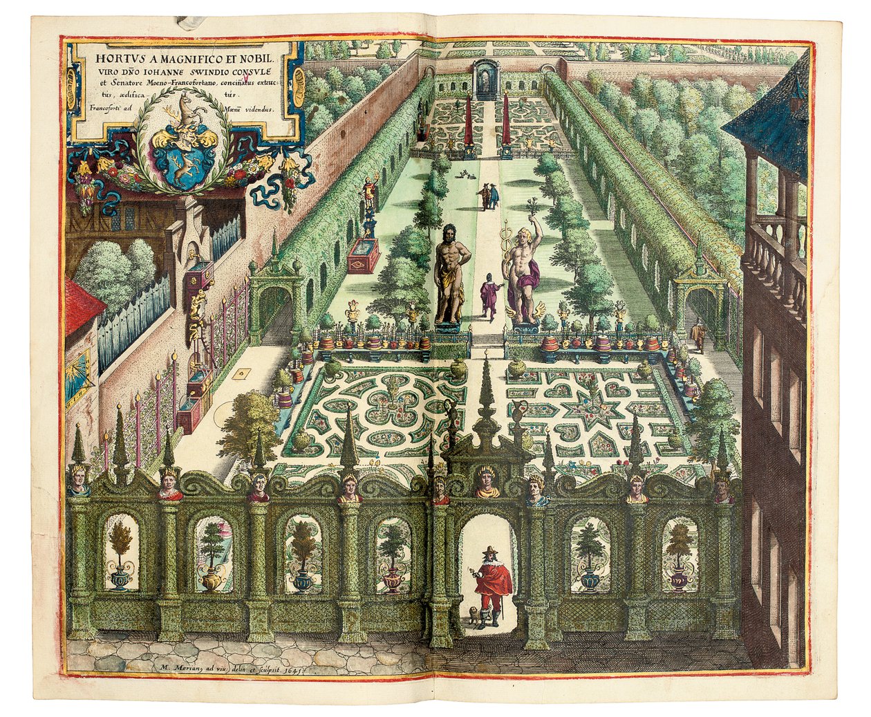 O Jardim de Johan Schwinden de Matthaus the Elder Merian