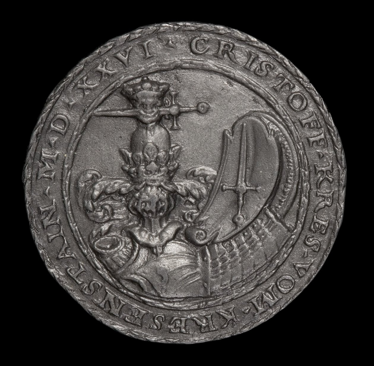 Brasão de armas [ao contrário], 1526. de Matthes Gebel