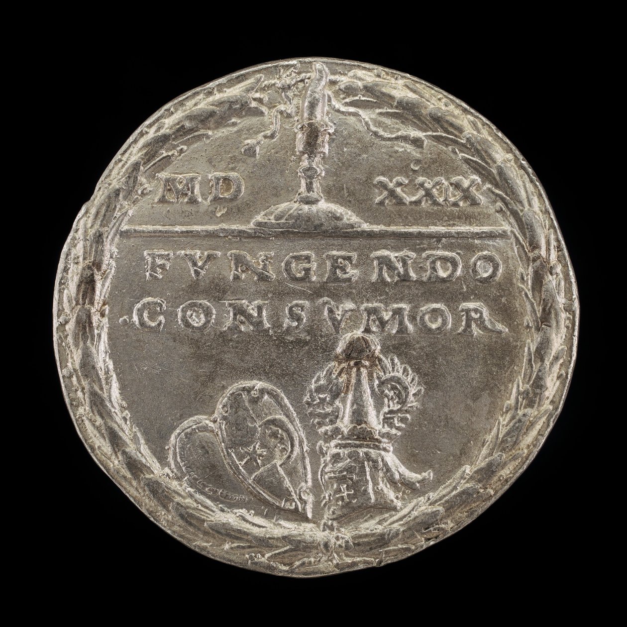 Escudos e Leme [reverso], 1529. de Matthes Gebel