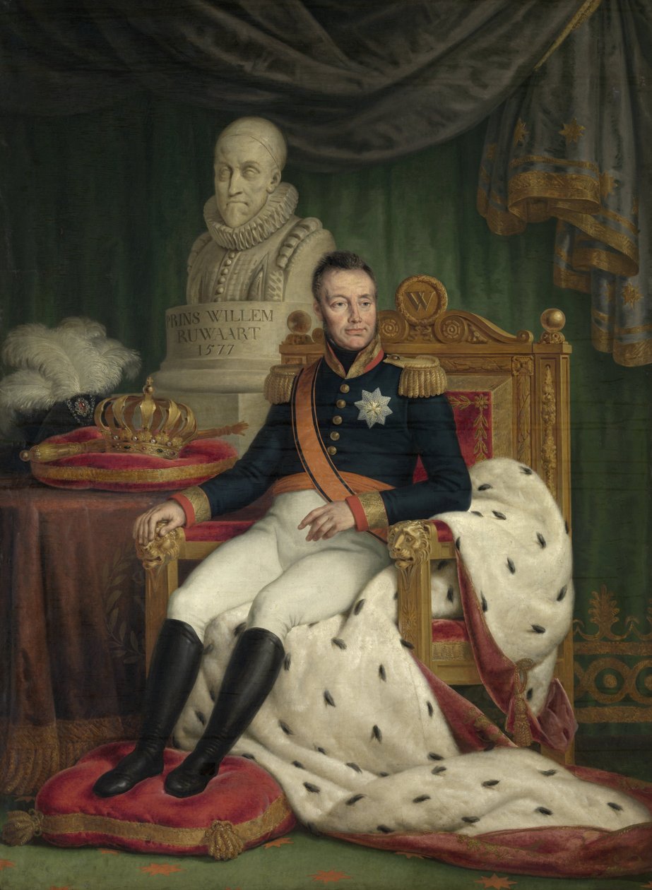 Retrato de Guilherme I, rei dos Países Baixos de Mattheus Ignatius van Bree