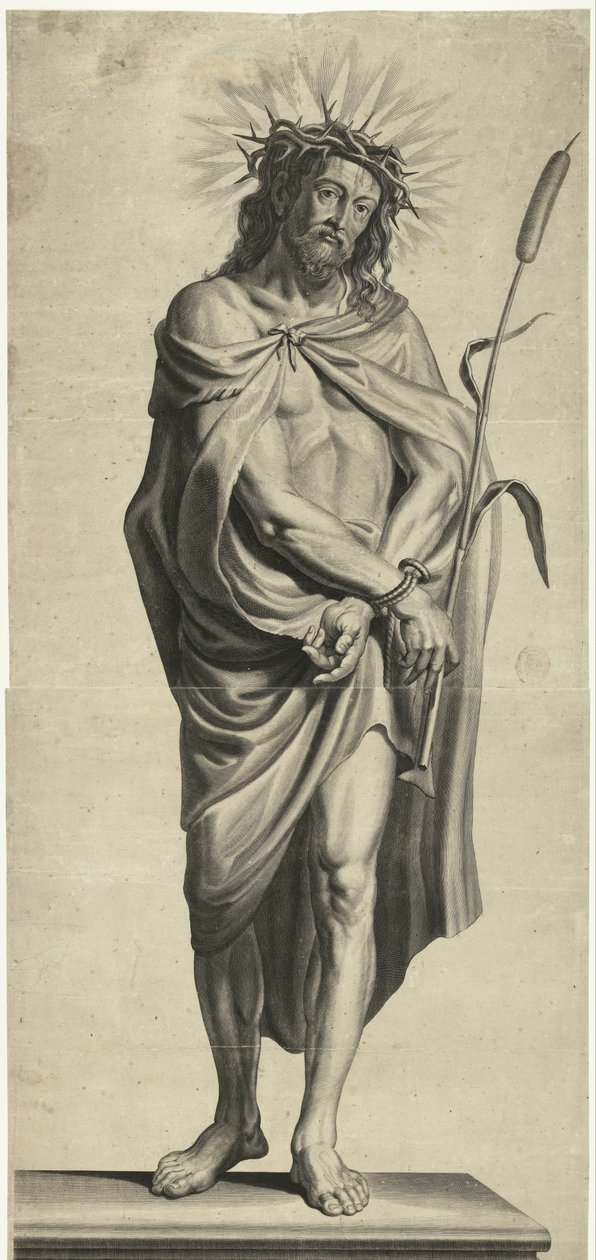 Ecce Homo Série de Ecce Homo, Cristo Crucificado, Virgem Maria e João Evangelista (título da série) de Mattheus Borrekens