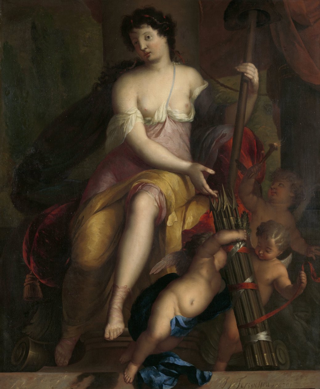 Alegoria da liberdade de Mattheus Terwesten (signed by artist)