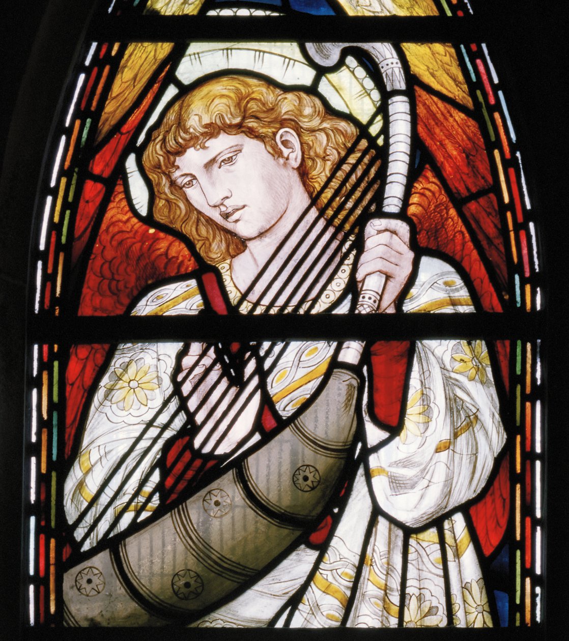 Aberdeen, Catedral St Machars, Cottier & Co, detalhe de Angel Musician, 1873 de Matthew Maris