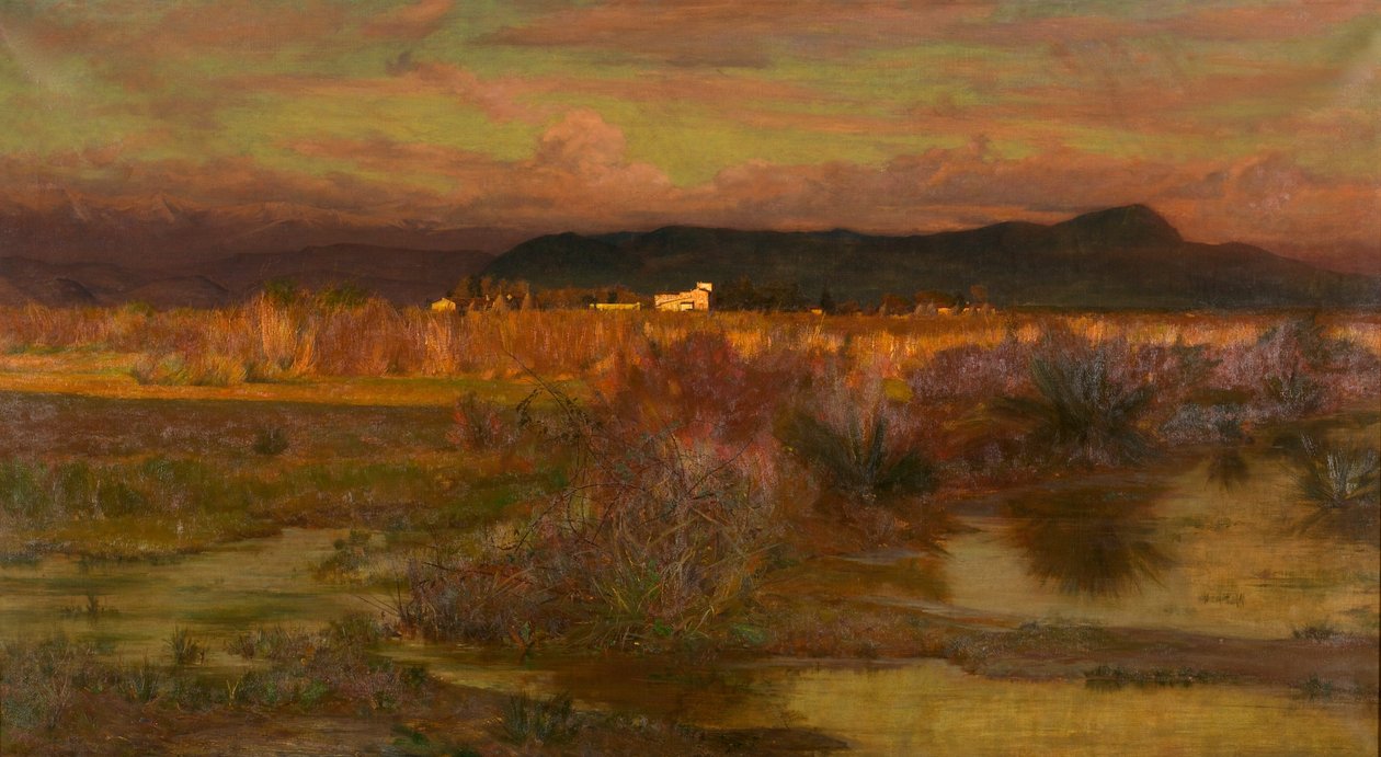 Afterglow in Italy - Noite, 1909 de Matthew Ridley Corbet