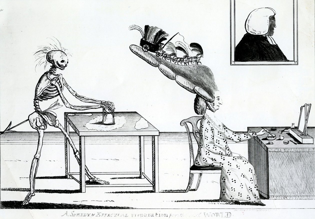 Uma preparação rápida e eficaz para o próximo mundo, 1777 de Matthew or Matthias Darly