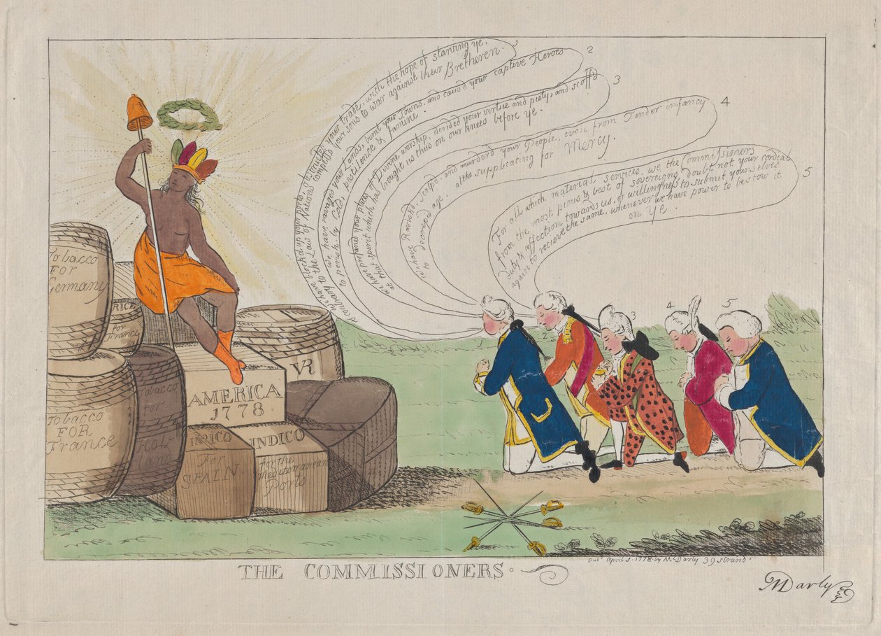 Os Comissários, 1 de abril de 1778. de Matthew Darly
