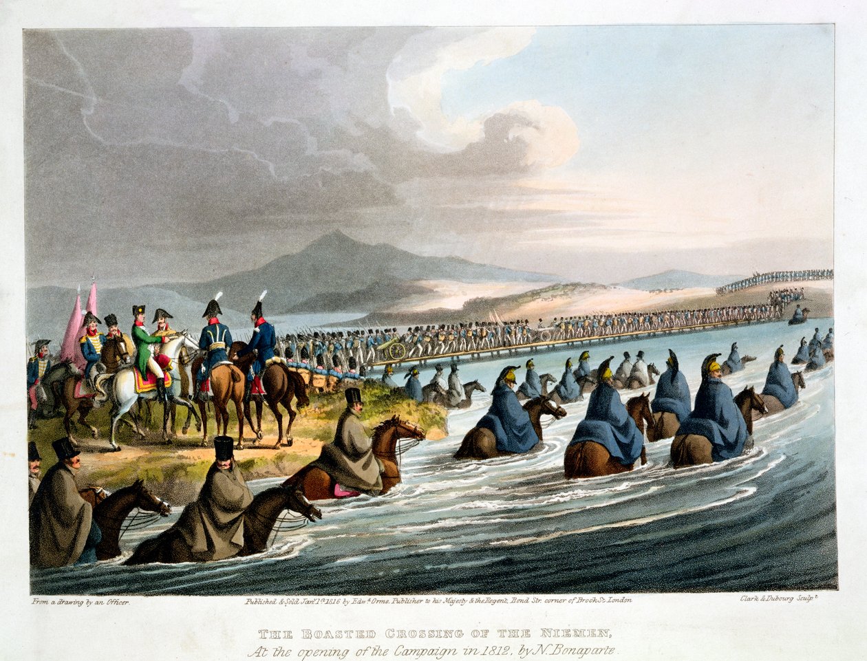 Tropas francesas invadindo a Rússia, 1812 1817 de Matthew Dubourg