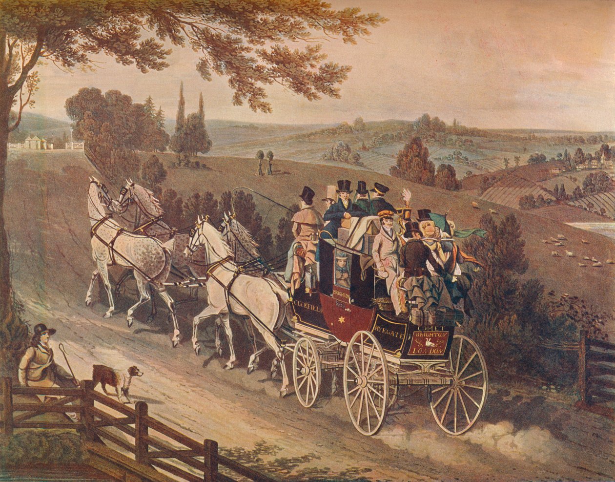 Treinador de palco, 1822 de Matthew Dubourg