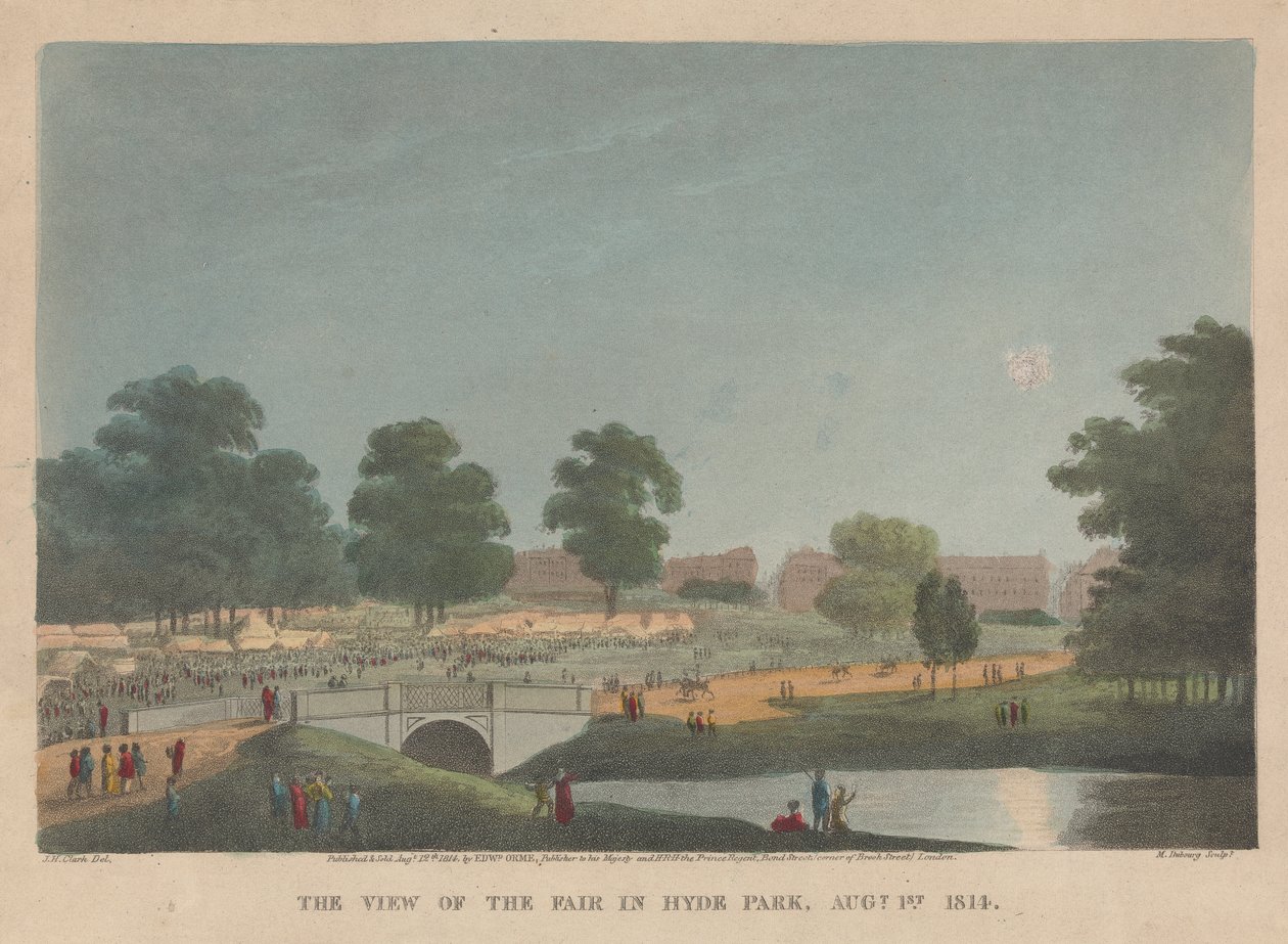 A Vista da Feira em Hyde Park, 1 de Agosto de Matthew Dubourg