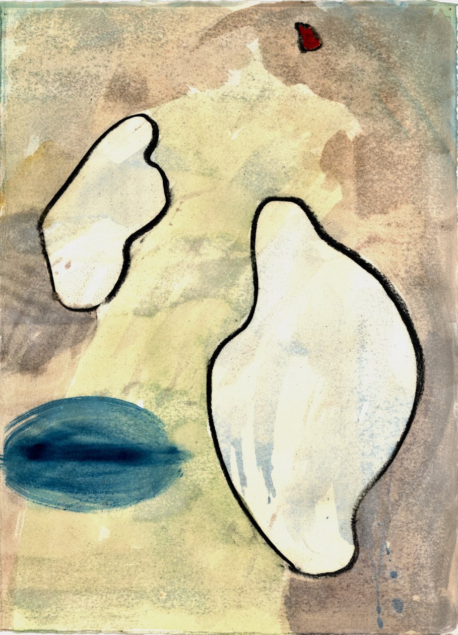 Du Serie Douce Le Matin 3, 2021 (aguarela e carvão vegetal) de Matthew Hilton