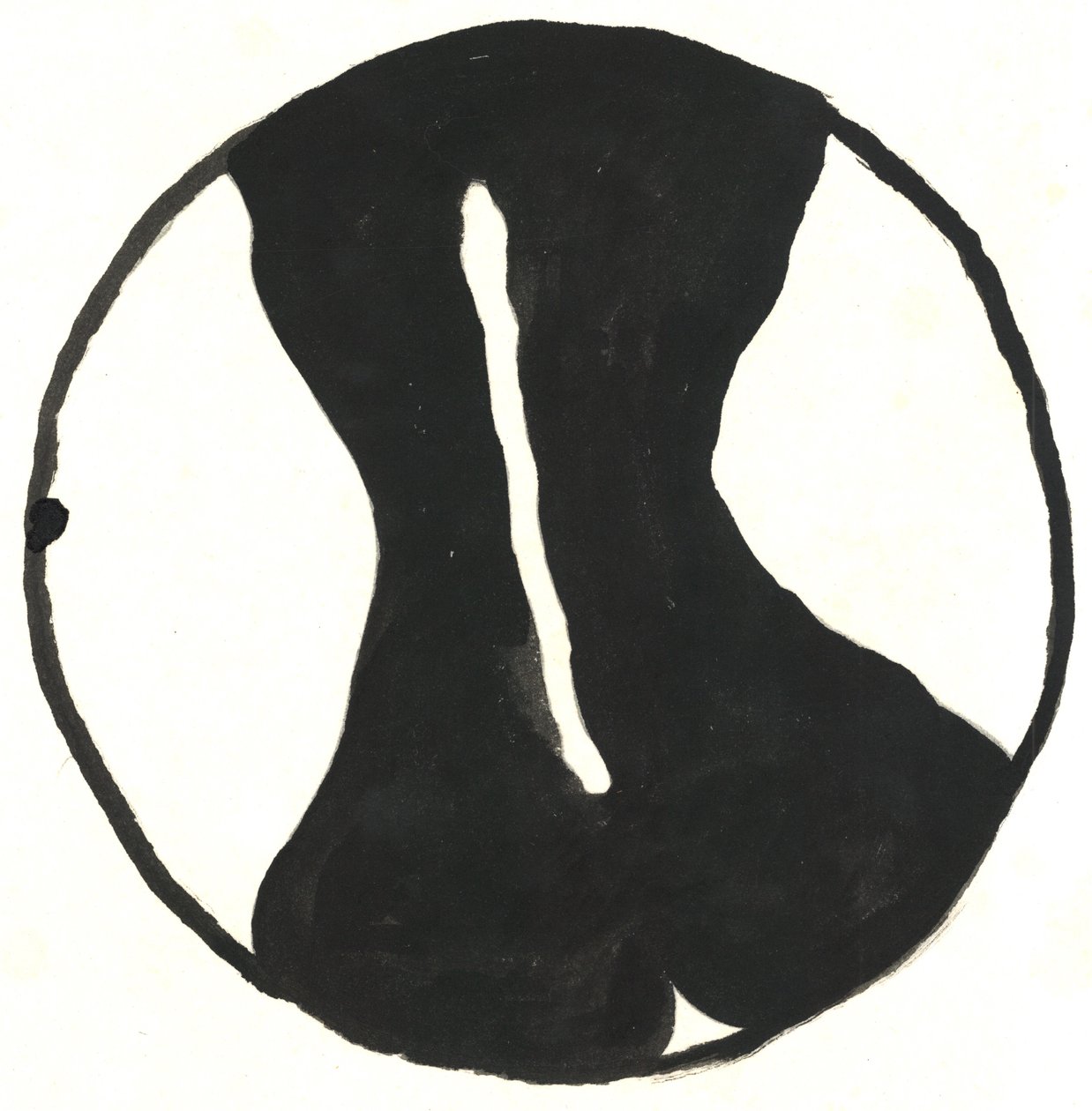 Du Serie Glyphes 8, 2017 (tinta da China) de Matthew Hilton