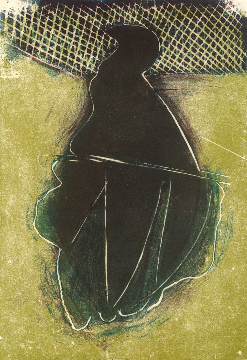 Pássaro, 2018 (linóleo) de Matthew Hilton