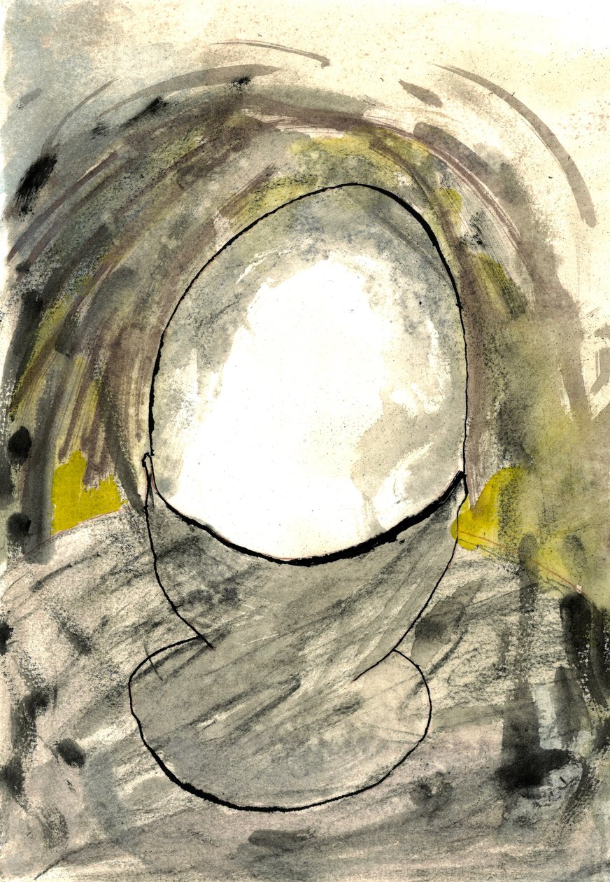 O Ovo Perfeito do Solteiro 2, 2021 (aguarela, carvão) de Matthew Hilton