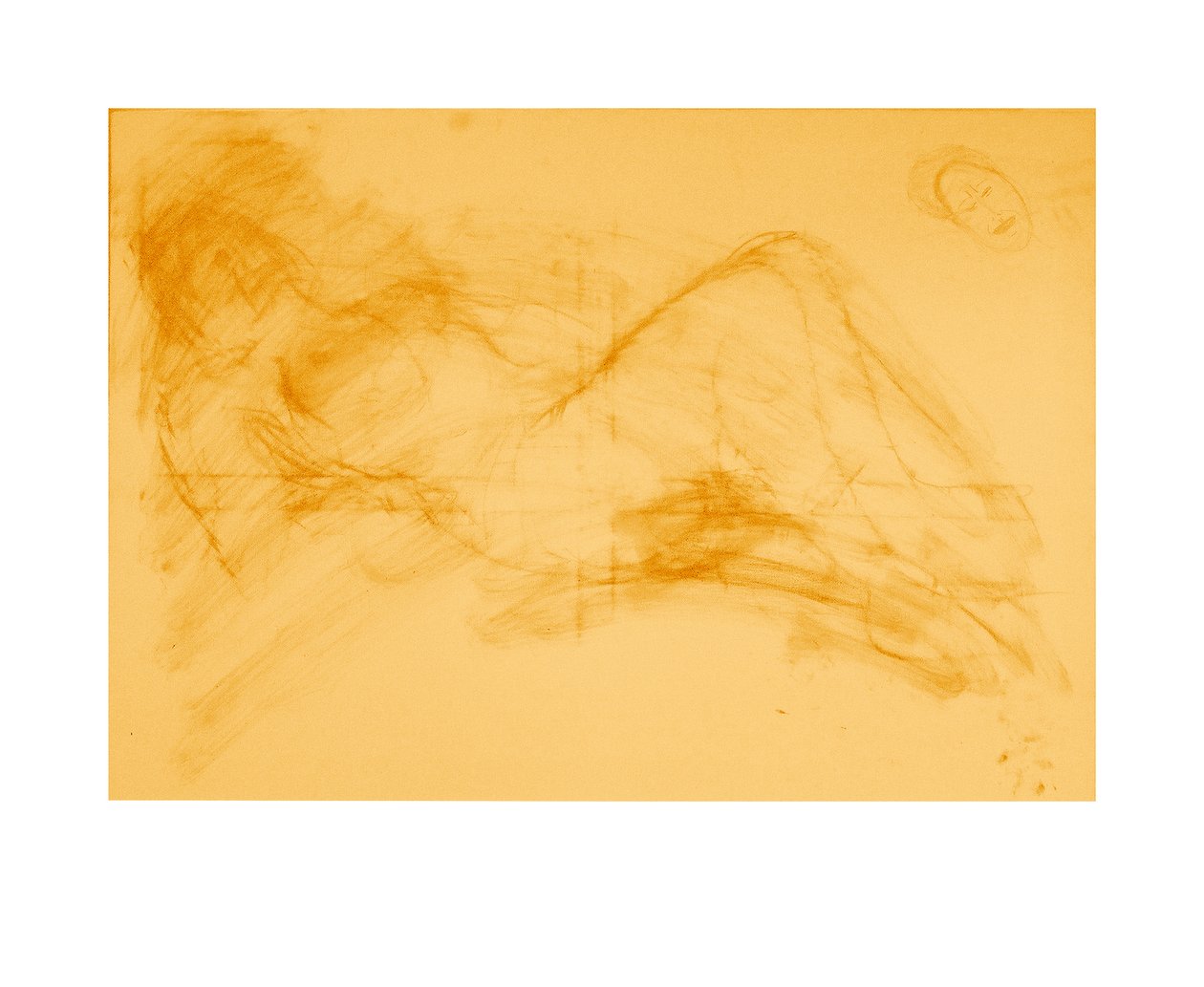 ela faz o quê, 2008 (lápis/guache) de Matthew Hilton