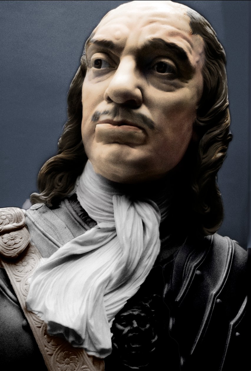 Busto do Lorde Protetor Oliver Cromwell, 1860 de Matthew Noble