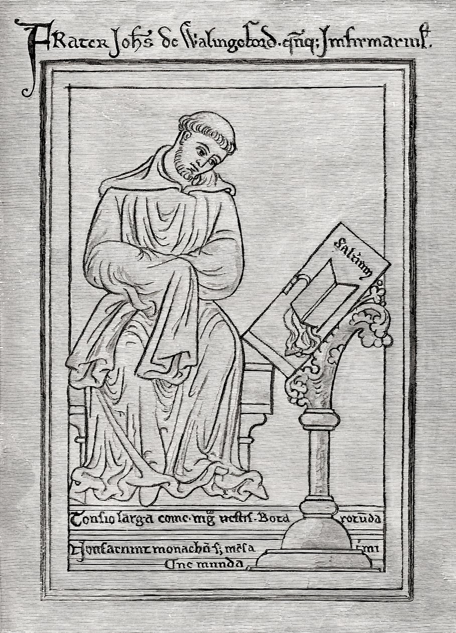 John de Wallingford, de "Uma Breve História do Povo Inglês", de JR Green, publicado em 1893 de Matthew Paris