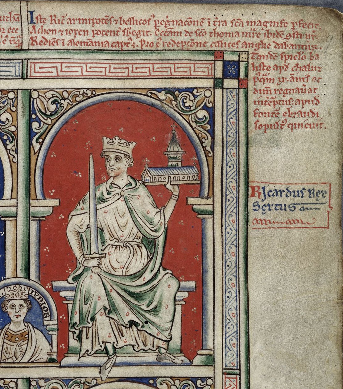Ricardo I, o Coração de Leão Da Historia Anglorum, Chronica majora de Matthew Paris