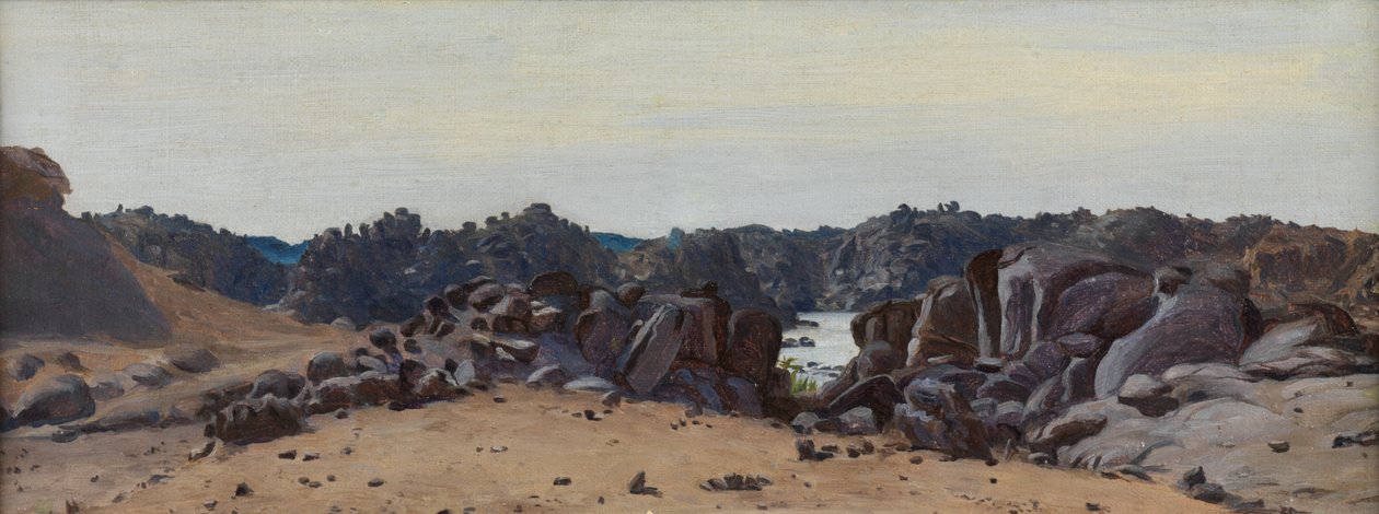 Deserto e Rochas (óleo a bordo) de Matthew Ridley Corbet