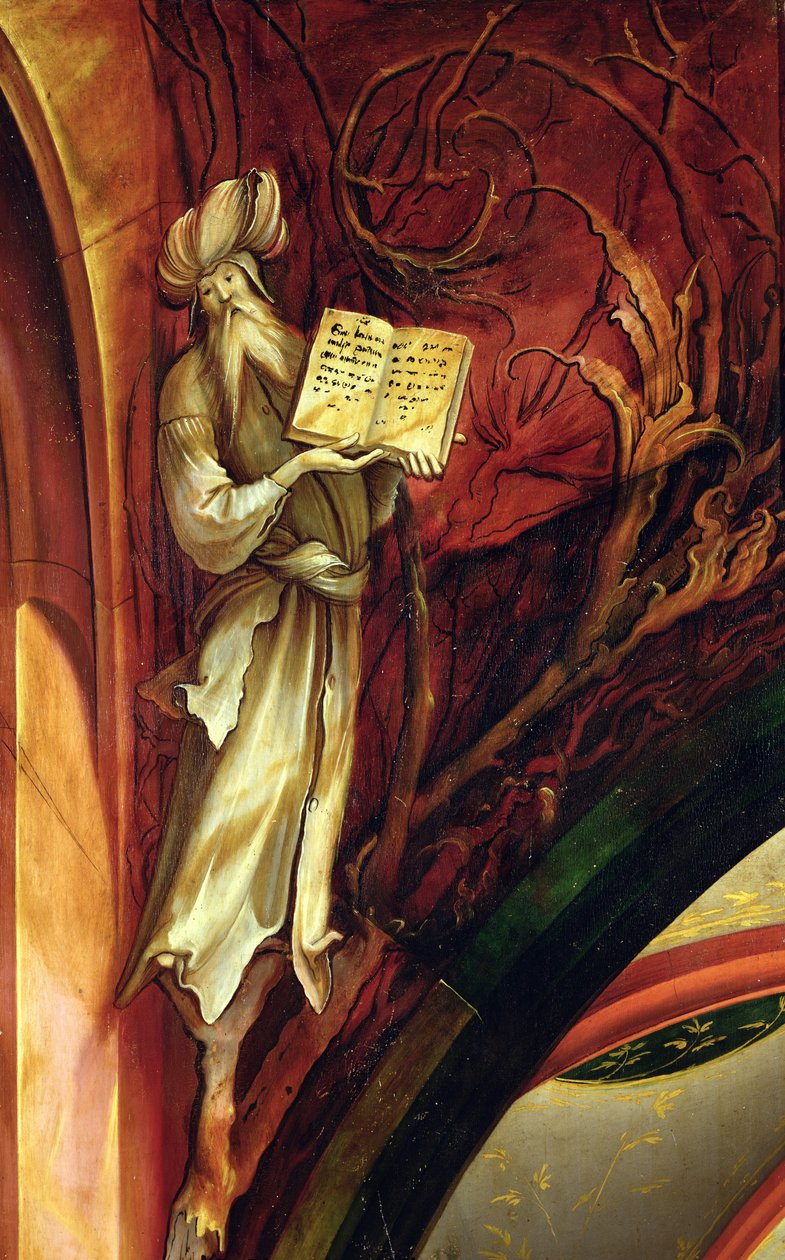 O Profeta Isaías, do Retábulo de Isenheim, c.1512-16 de Matthias Grünewald