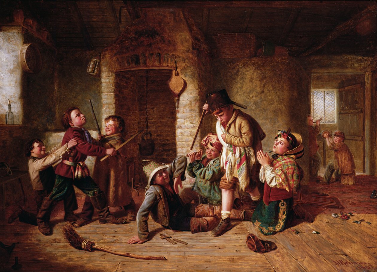 Jogando Soldados, 1862 de Matthias Robinson