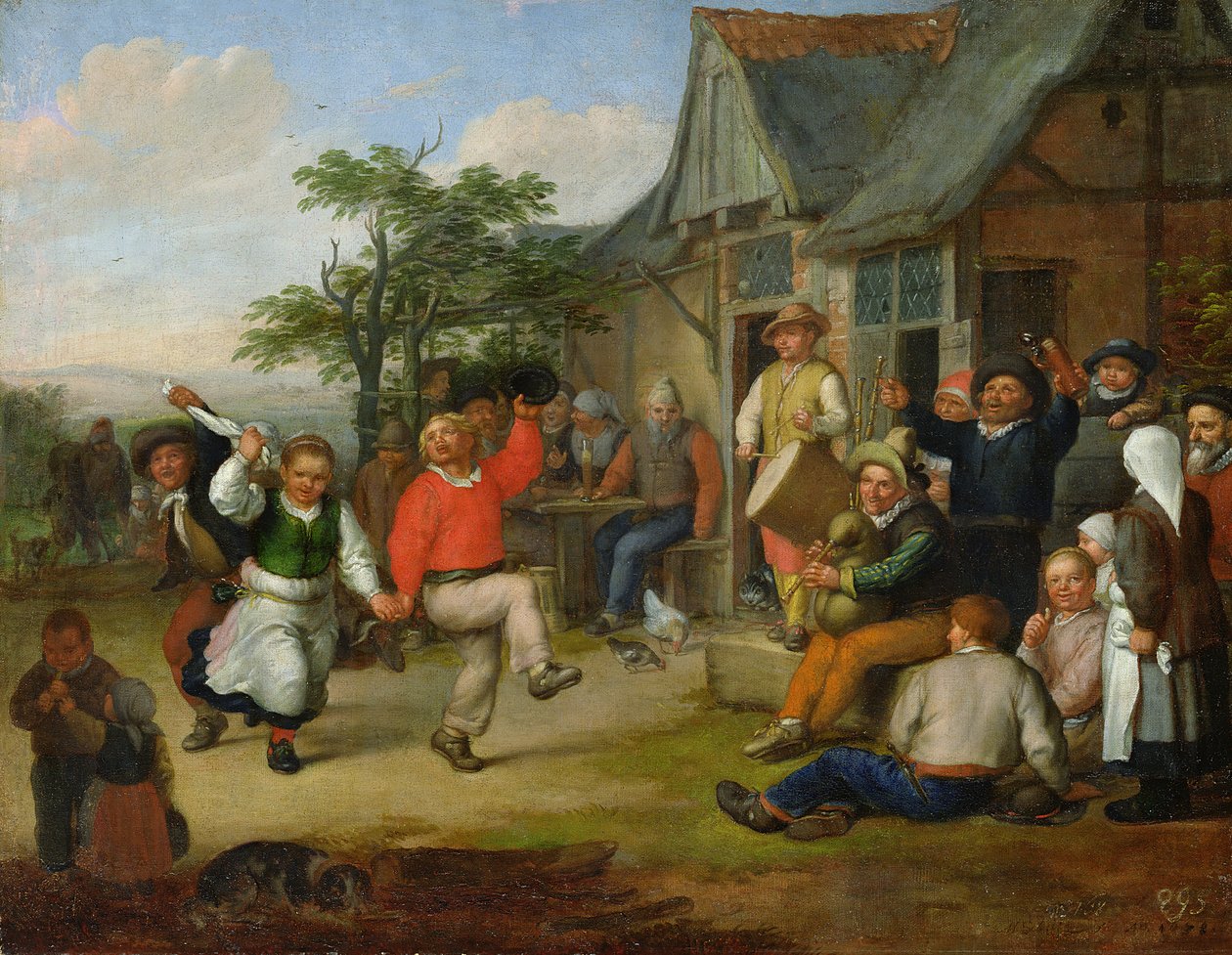 A Dança dos Camponeses, 1678 (veja também 150652) de Matthias Scheits