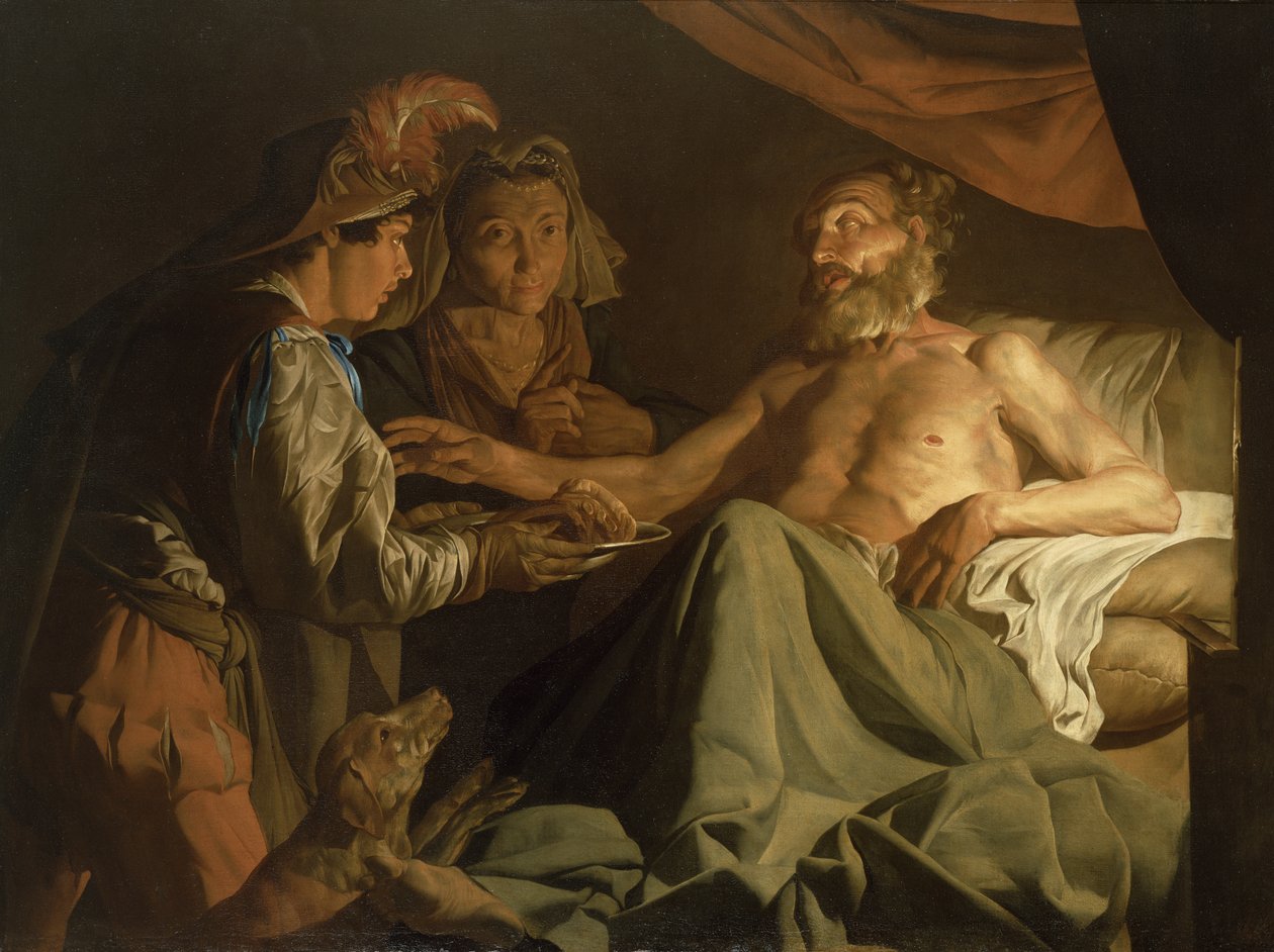 Issac Blessing Jacob, c.1600-50 de Matthias Stomer