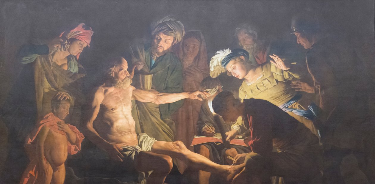A morte de Séneca de Matthias (c.1600 p.1650) Stomer