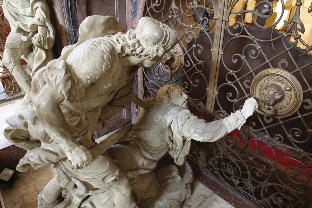 Assassinato de São Venceslau (mármore) de Matthias Bernard Braun