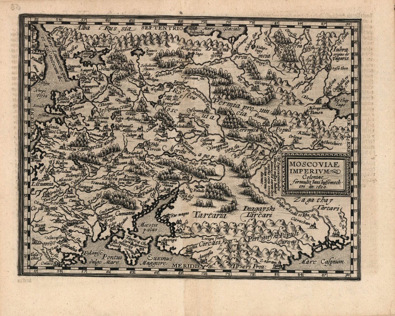 governo de Moscou, 1600. de Matthias Quad
