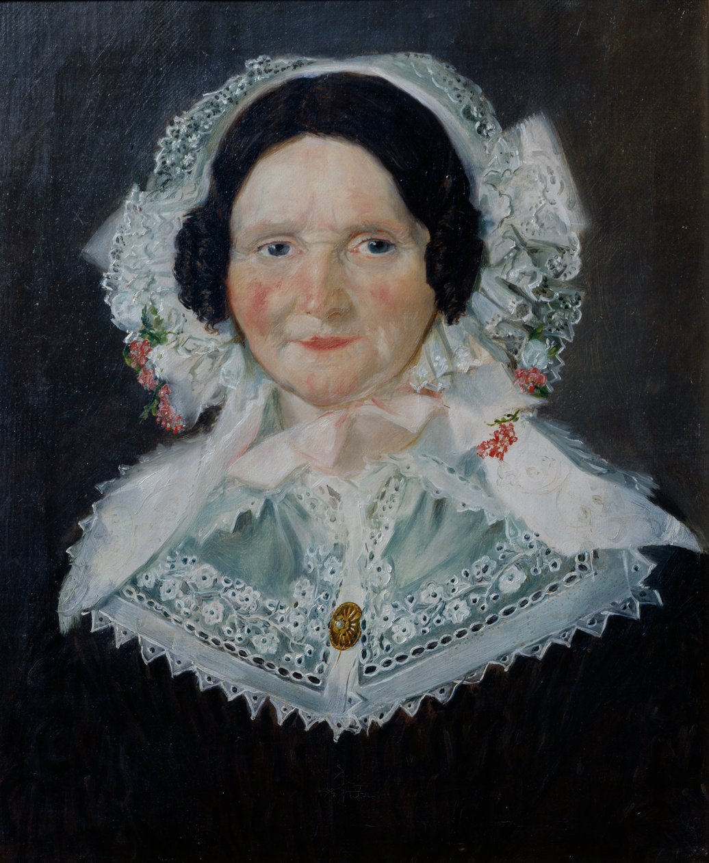 Retrato de uma mulher (óleo sobre tela) de Matthias Stoltenberg