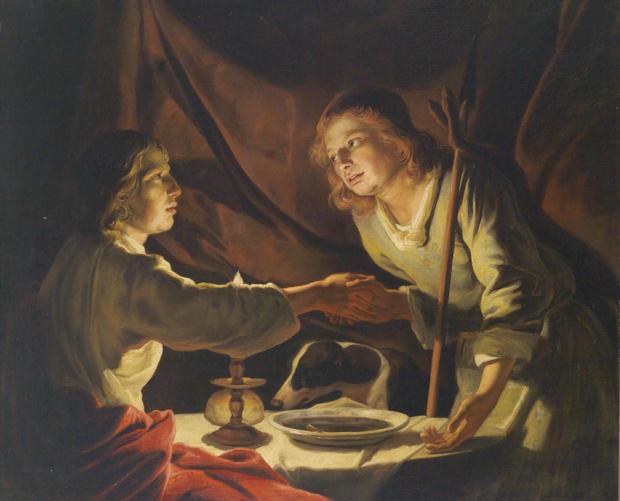 Esaú e Jacó de Matthias Stomer