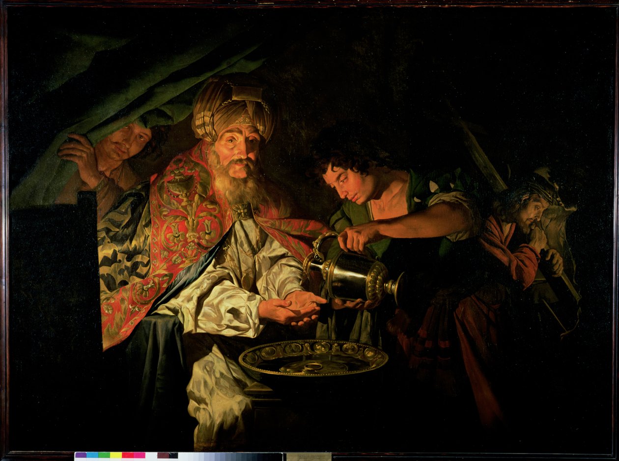 Pilatos lavando as mãos de Matthias Stomer