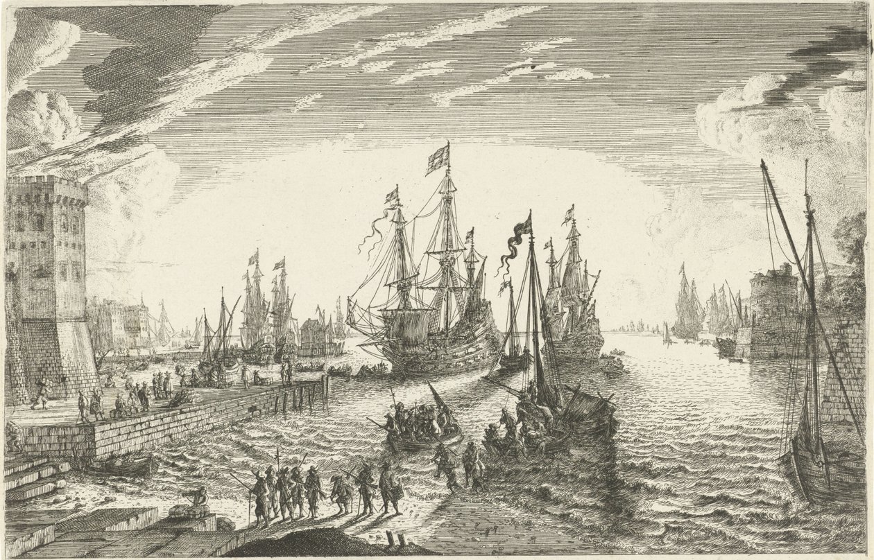 Desembarque de soldados de Matthieu van Plattenberg