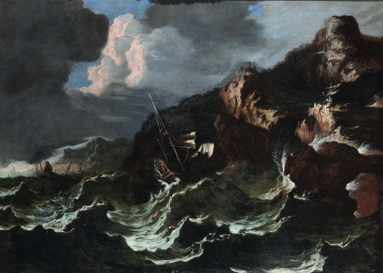 Tempestade marítima de Matthieu van Plattenberg