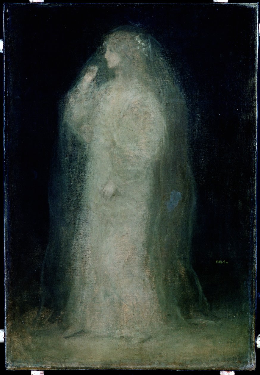 A Noiva, ou Noviço tomando o Véu, c.1887 de Matthijs Maris