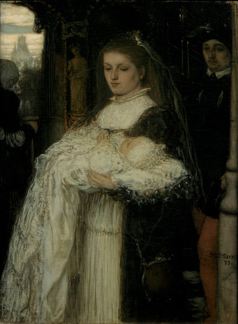 Procissão de batismo em Lausanne, 1873 de Matthijs Maris