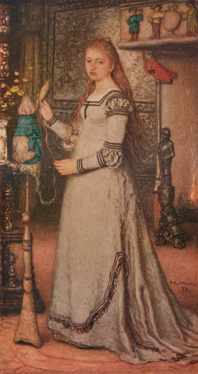 Menina com um Distaff, c1873 de Matthijs Maris
