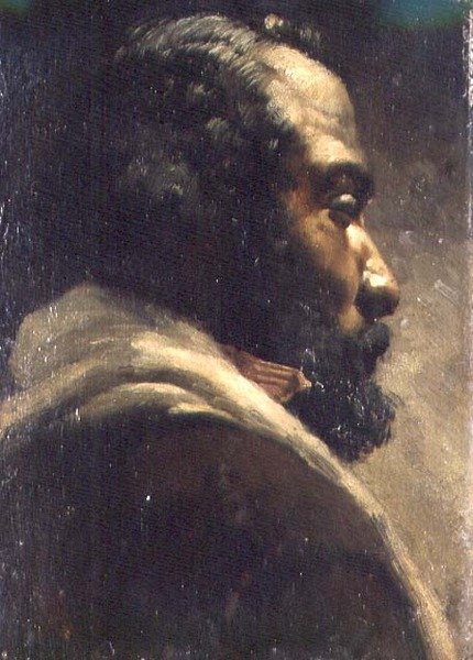 Cabeça de um negro (painel) de Matthijs Maris